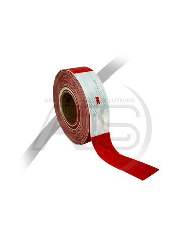 ROLLO DE CINTA REFLECTIVA 3M ROJO Y BLANCO